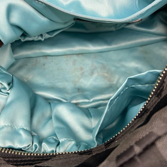 Coach Black Signature Nylon Diaper Bag & Inner Tote Bag A0969 Authentic Large - Picture 9 of 11